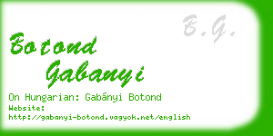 botond gabanyi business card